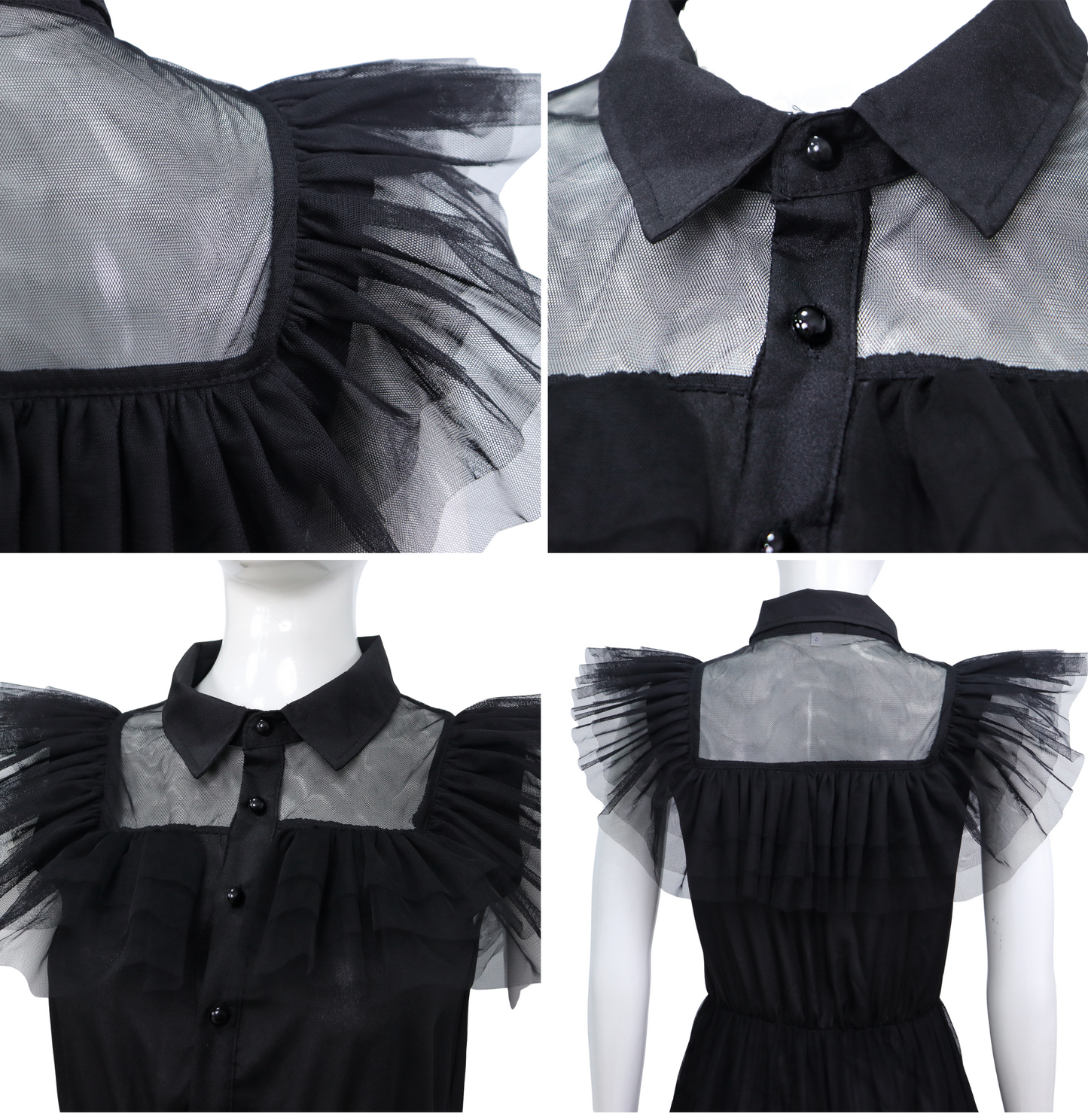 Wednesday Verkleed Jurk Dames