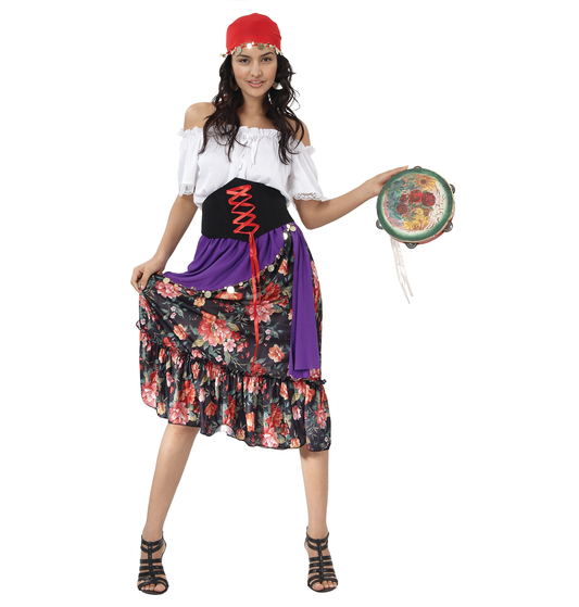 Zigeuner Gypsy Verkleedjurk Dames