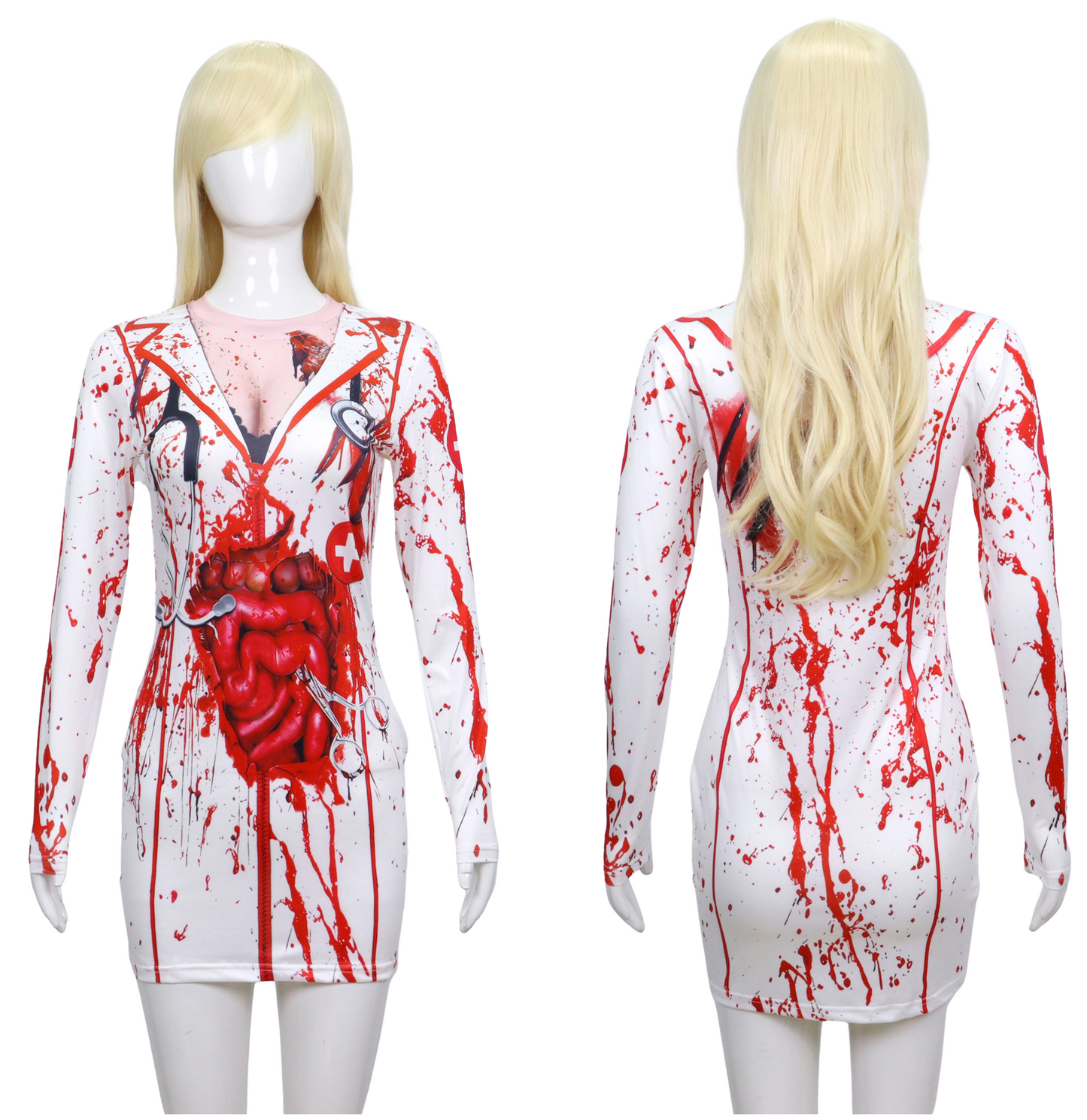 Bloederige Sexy Zuster Kostuum