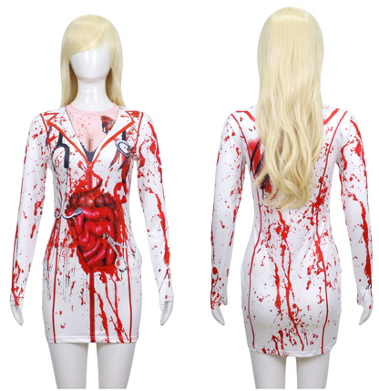 Bloederige Sexy Zuster Kostuum