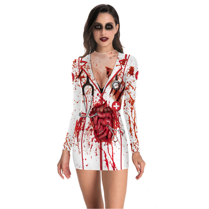 Bloederige Sexy Zuster Kostuum