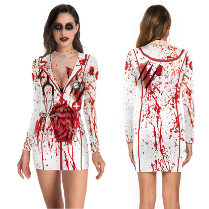 Bloederige Sexy Zuster Kostuum